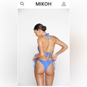 Mikoh Bikini Set: Takume Top + Buru Bottom in Periwinkle NWOT (M)